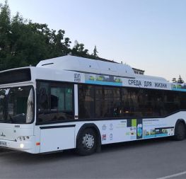 В Тамбове появились автобусы с символикой форума «Среда для жизни»